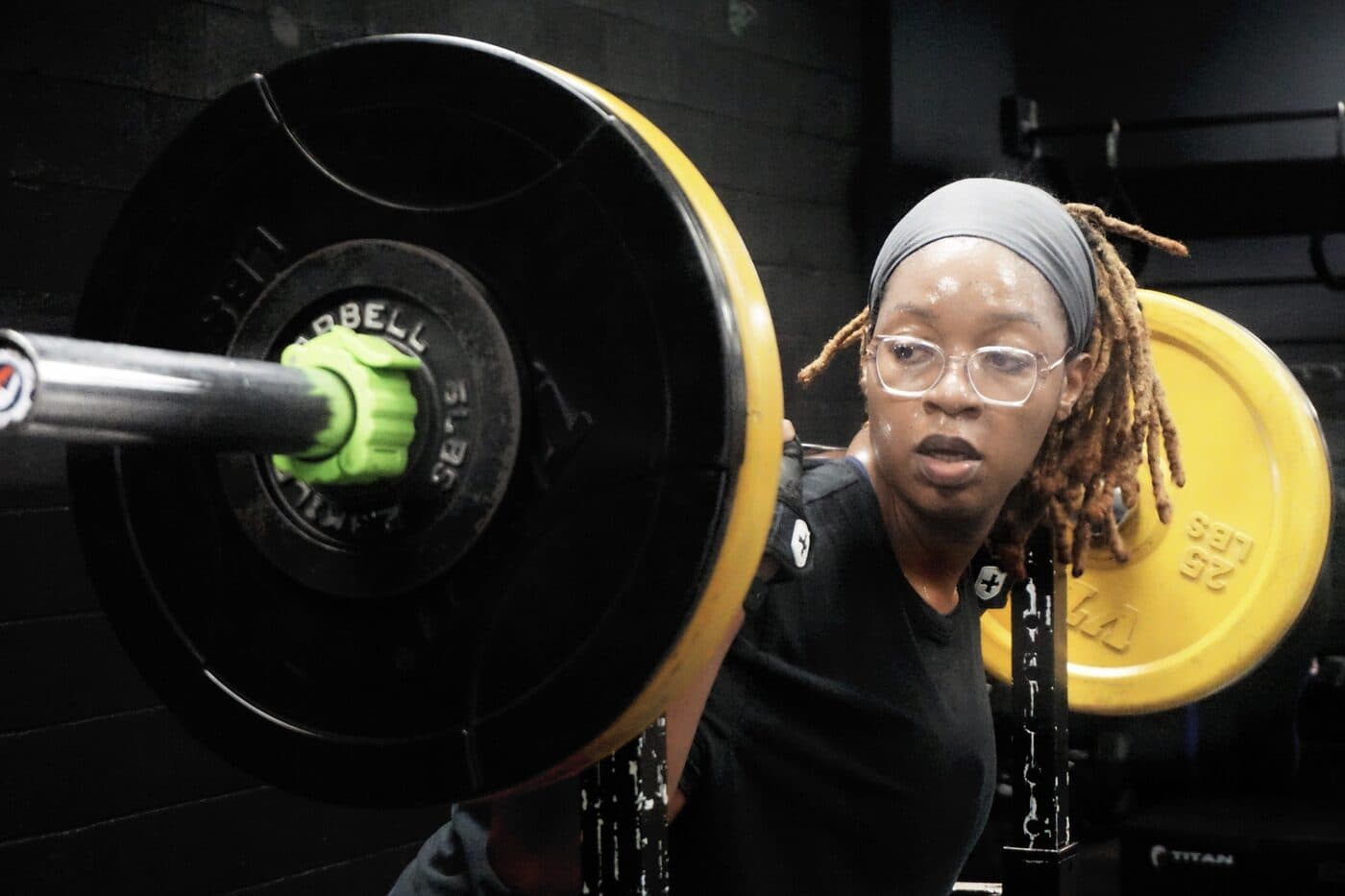 EA Fit Club member training during a small-group class in Cockeysville, MD