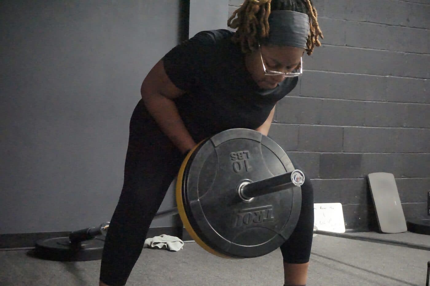 EA Fit Club member training during a small-group class in Cockeysville, MD