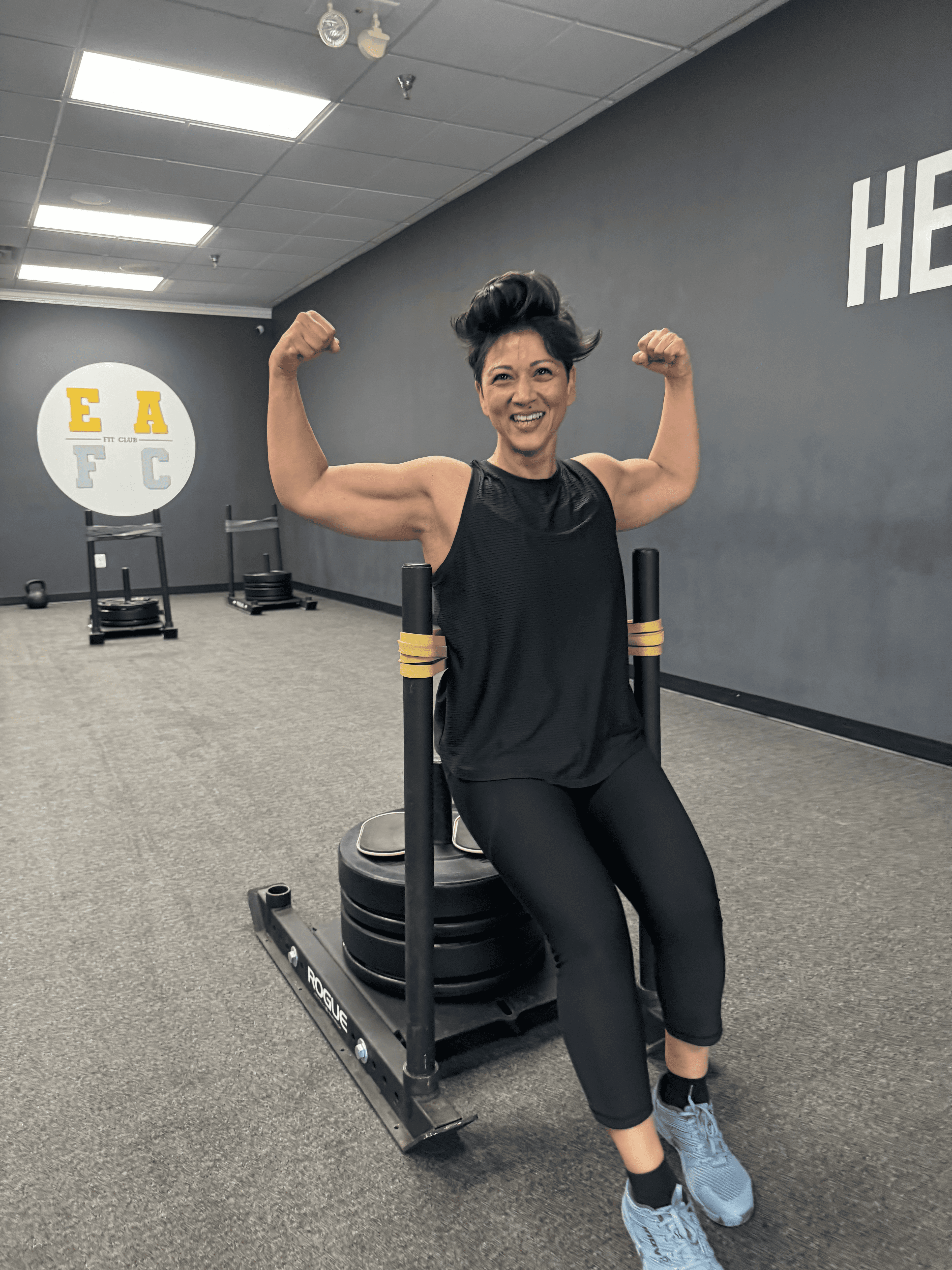 EA Fit Club member Tasha training in Cockeysville, MD